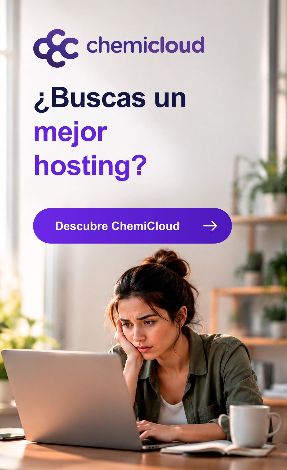 ¿Tu hosting ya no está a la altura? Es hora de cambiar. Cámbiate a ChemiCloud